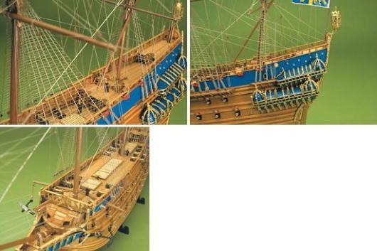 Detail modelu lodi Vasa