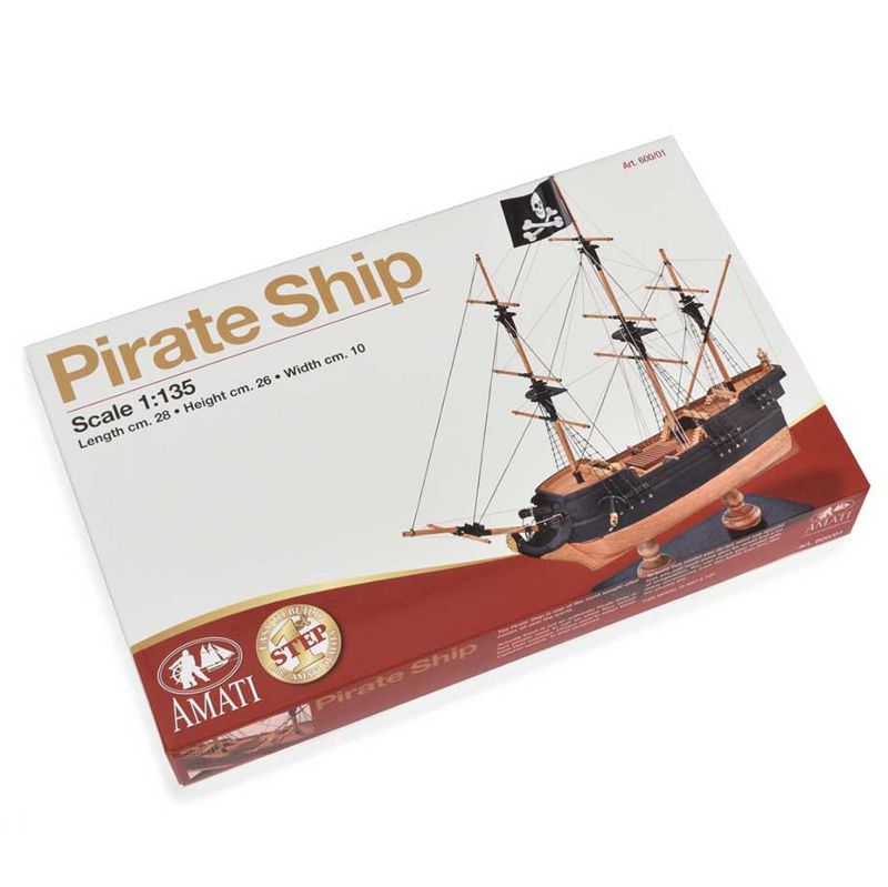 Model pirátské lodi.